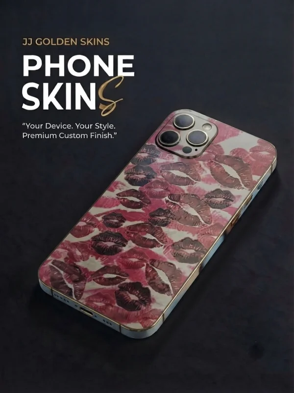 Red Lips Pattern – Premium 3D Embossed Skin