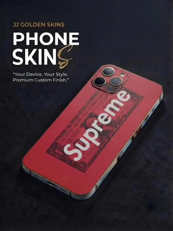Red Supreme Dollar – Premium 3D Embossed Skin