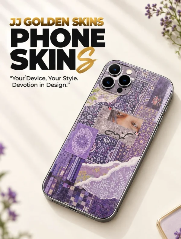 Lavender Aesthetic Collage – Premium Glossy Skin