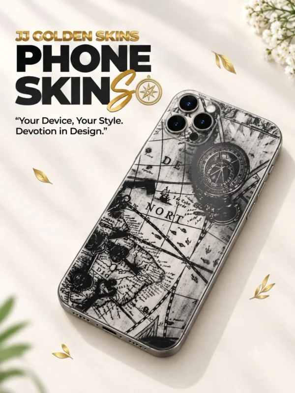 Vintage Explorer Map – Premium Glossy Skin