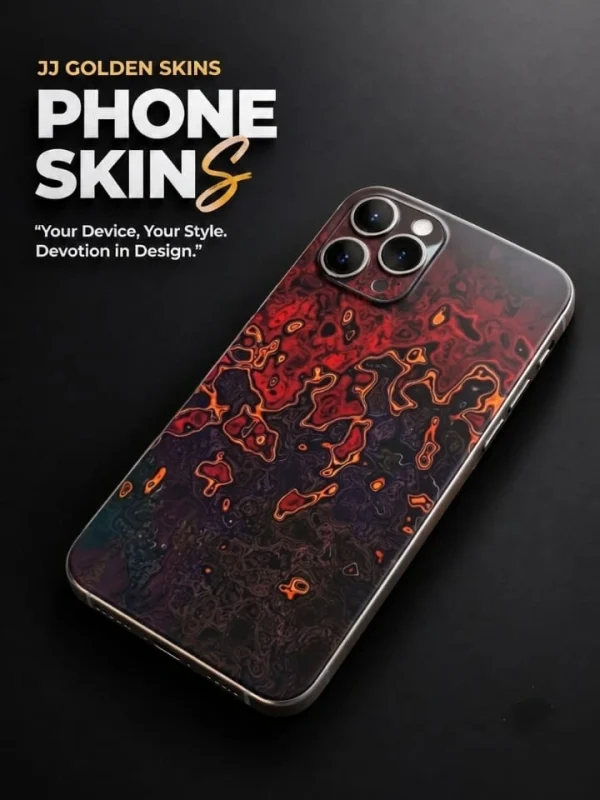 Fiery Magma Abstract – Premium Glossy Skin