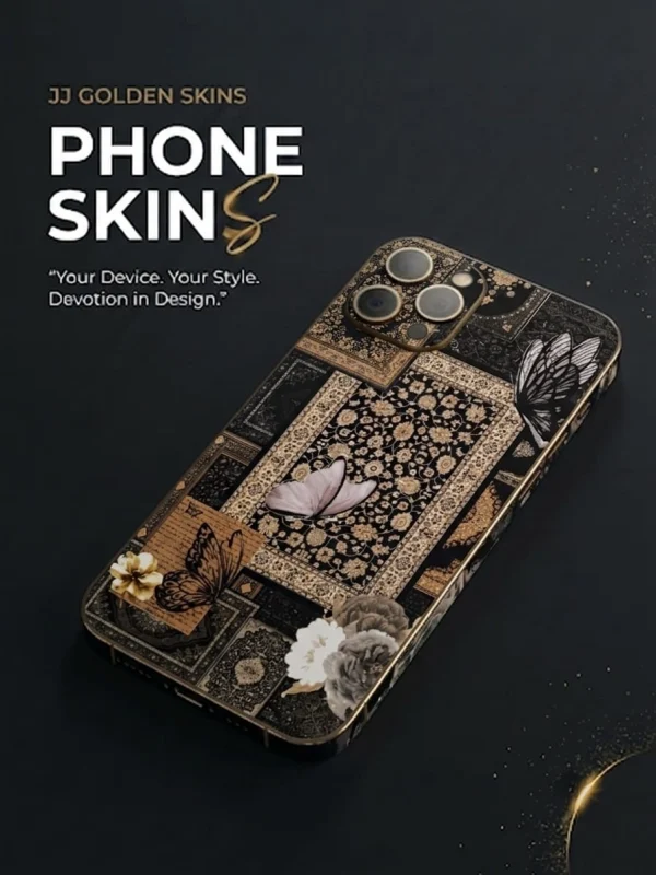 Vintage Golden Butterfly – Premium Glossy Skin