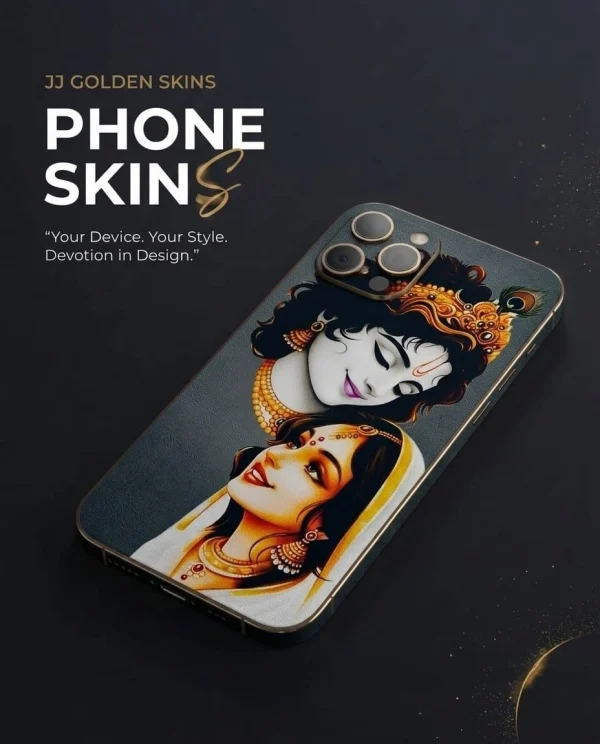 Radha Krishna Divine Grace – Premium Transparent Skin